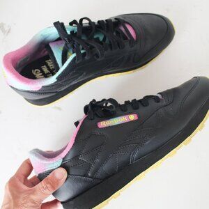 Reebok Smiley x Classic Leather 50th Anniversary - Black - Size  USA 10.5